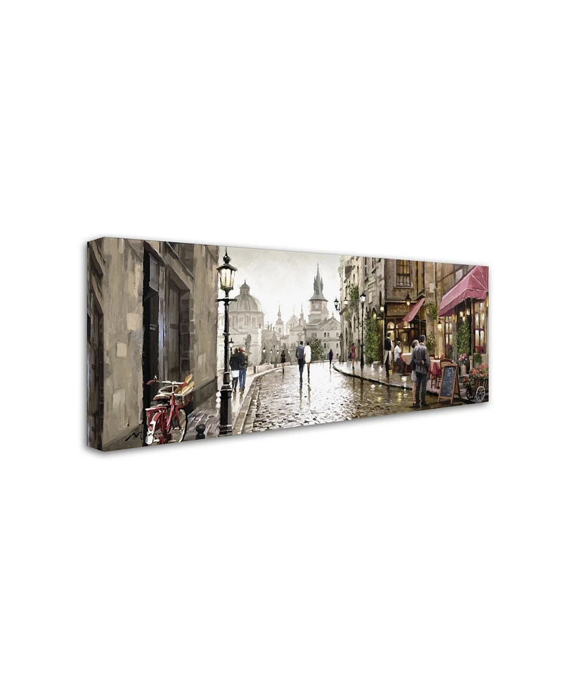 The Macneil Studio 'Cafe Milano' Canvas Art - 20" x 47"