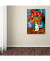 Vincent Van Gogh 'Poppies' Canvas Art - 47" x 35"