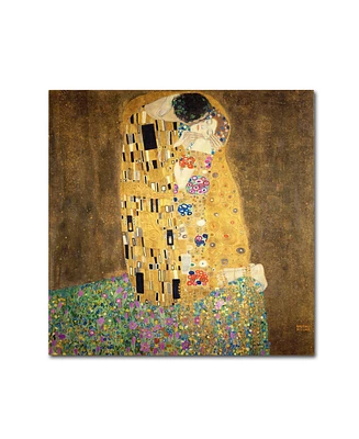 Gustav Klimt 'The Kiss 1907-8' Canvas Art - 24" x 24"