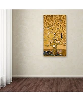 Gustav Klimt 'Tree of Life Soclet Frieze 1905' Canvas Art - 24" x 12"