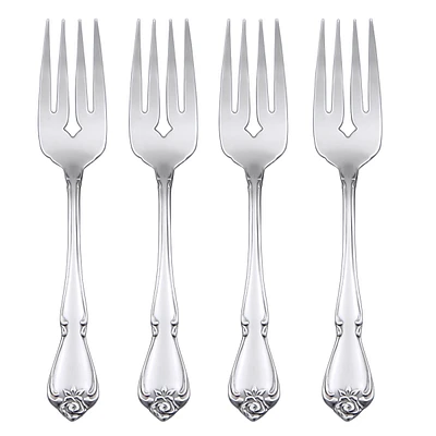 Oneida True Rose Set/4 Salad Forks