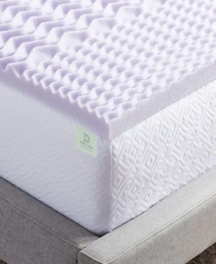 Lucid Dream Collection 5 Zone Lavender Memory Foam Mattress Toppers