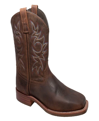 AdTec Men's 11" Western Square Toe Brown