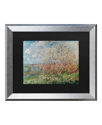 Claude Monet Spring 1880 Matted Framed Art - 27" x 33"