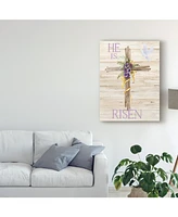 Kathleen Parr Mckenna Easter Blessing Saying Iii with Cross V2 Canvas Art