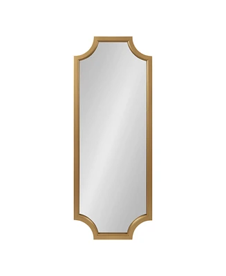 Kate and Laurel Hogan Framed Scallop Full Length Wall Mirror - 18" x 48"