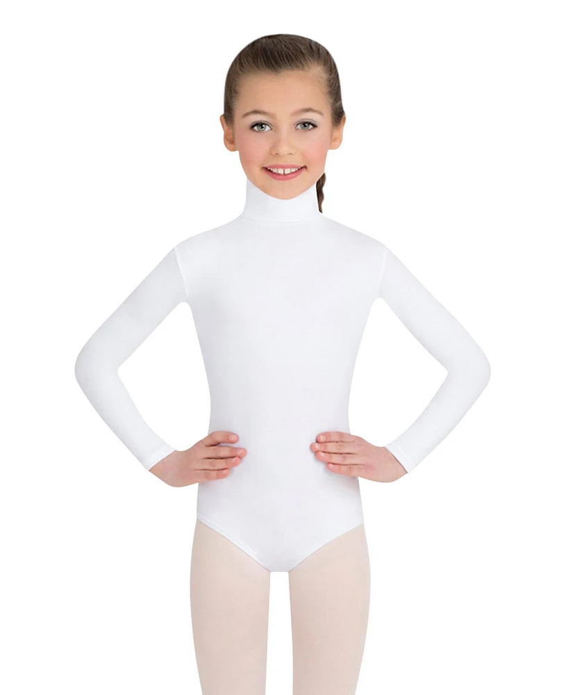 Capezio Girls Long Sleeve Turtleneck Leotard w/ Snaps