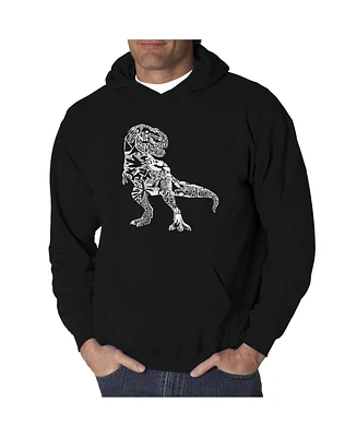 La Pop Art Men's Word Hoodie - Dinosaur