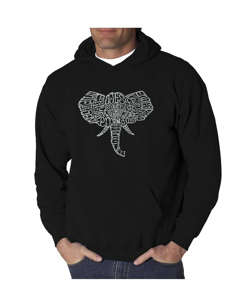 La Pop Art Men's Word Hoodie - Elephant Tusks