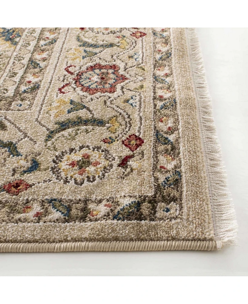 Lauren Ralph Lauren Tristan LRL1299E Beige and Multi 5'1" X 7'6" Area Rug