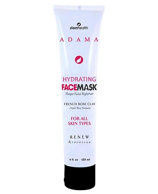 Zion Health Hydrating Face Mask, French Rose Clay Mask