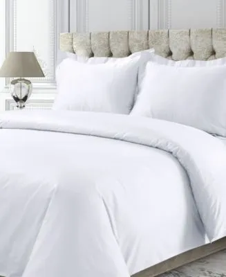 Tribeca Living 750 Thread Count Sateen Oversized Solid Duvet Cover Sets
