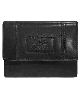 Mancini Casablanca Collection Rfid Secure Ladies Small Clutch Wallet