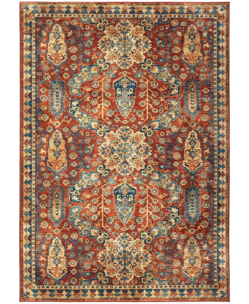 Closeout! Orian Alexandria Bombay Red 5'1" x 7'6" Area Rug