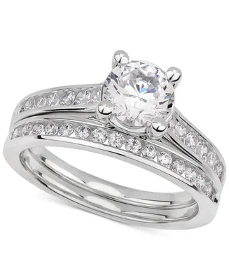 Gia Certified Diamond Bridal Set (1-1/2 ct. t.w.) in 14k White Gold