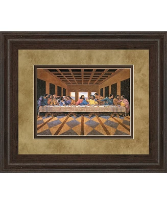 Classy Art Last Supper African, American Framed Print Wall Art - 34" x 40"