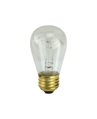 Northlight Pack of 25 Incandescent S14 Clear Christmas Replacement Bulbs