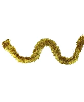 Northlight 50' Traditional Shiny Gold Christmas Foil Tinsel Garland - Unlit