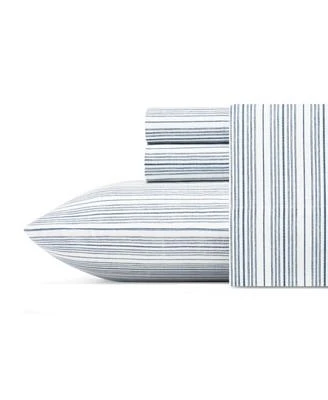 Nautica Beaux Stripe Cotton Percale Sheet Set