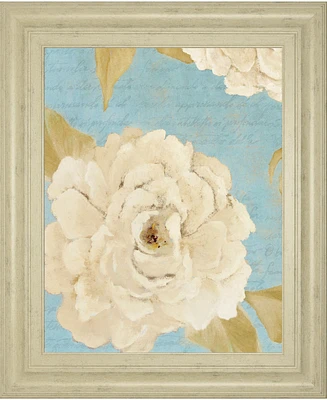 Classy Art Scripted Poetic Peonies Ii by Lanie Loreth Framed Print Wall Art, 22" x 26"