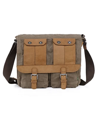 Tsd Brand Valley River Canvas Messenger Bag