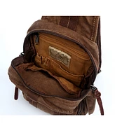 Tsd Brand Sunset Cove Canvas Sling Bag