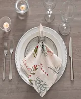 Elrene Holiday Tree Trimmings Napkins, Set of 4