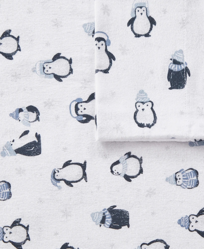 Intelligent Design Novelty Printed Flannel 4-Pc. Sheet Set