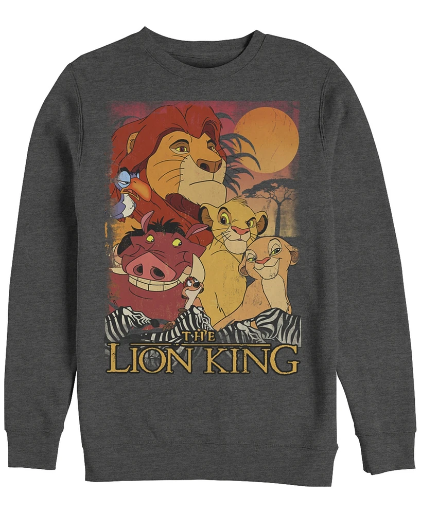 Disney Men's Lion King Happy Group Shot Sunset