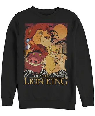 Disney Men's Lion King Happy Group Shot Sunset