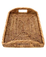 Artifacts Rattan 17" Rectangular Tray