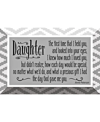 Dexsa Daughter Glass Plaque with Easel, 6" x 4"