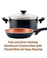 Farberware Glide Copper Ceramic 4 Qt. Covered Saute