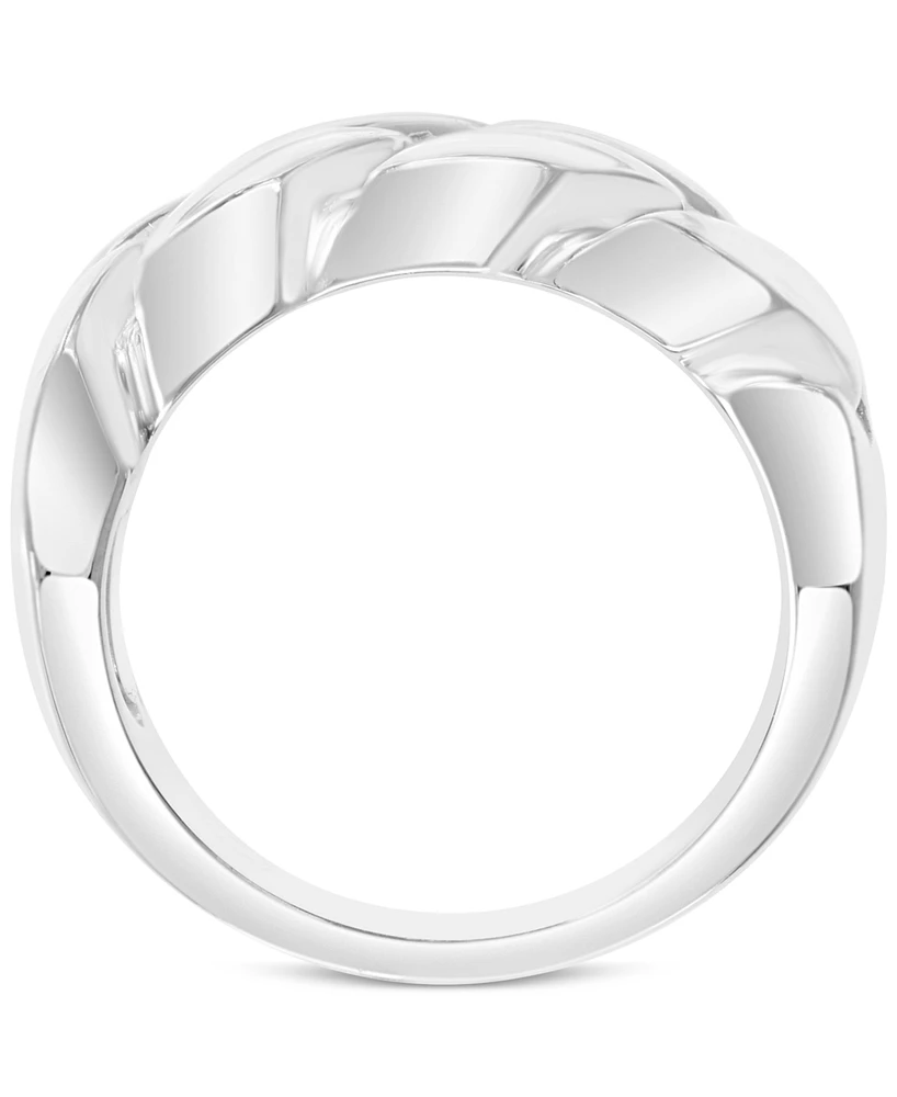 Effy Men's Polished Chain Link Statement Ring Sterling Silver