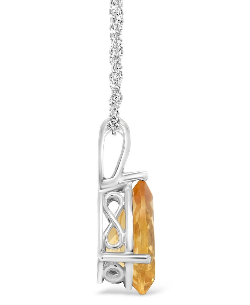 Sky Blue Topaz (3-3/8 ct. t.w.) Pendant Necklace Sterling Silver. Also Available Citrine and Rose Quartz