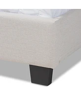 Ansa Fabric Headboard Platform Queen Bed