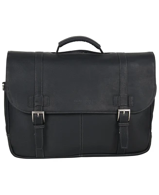 Colombian Leather Flapover 15.6" Laptop Bag