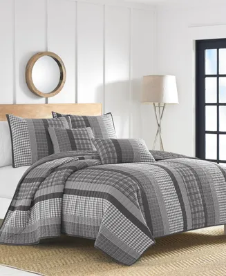 Closeout! Nautica Gulf Shores Cotton Reversible 2-Pc. Quilt Set, Twin