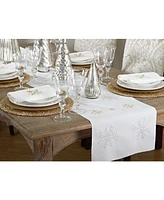 Saro Lifestyle Snowflake Design Runner