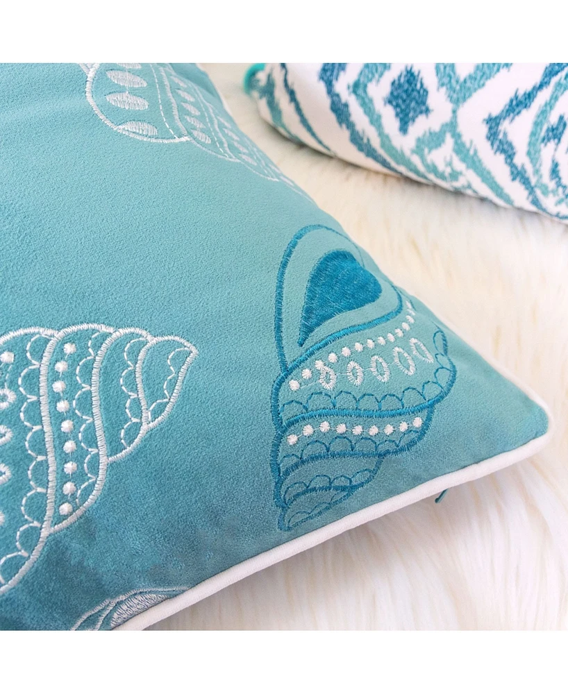 Homey Cozy Seashell Decorative Pillow, 20" x 20"