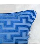 Homey Cozy Jasmine Modern Maze Decorative Pillow, 12" x 20"