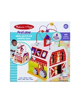 Melissa and Doug First Play Slide, Sort and Roll Activity Barn