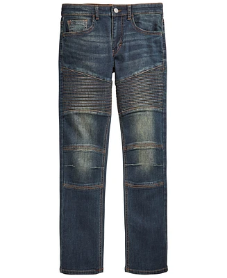 Ring of Fire Big Boys Swerve Stretch Moto Jeans, Created for Macy's