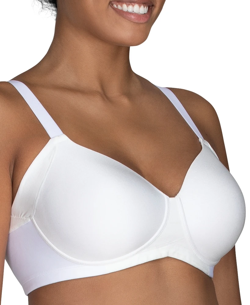 Vanity Fair Women's Beauty Back Full Figure Wirefree Extended Side and Smoother Bra 71267