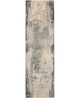 Long Street Looms Samuel SAM13 Ivory 2'2" x 7'6" Runner Rug