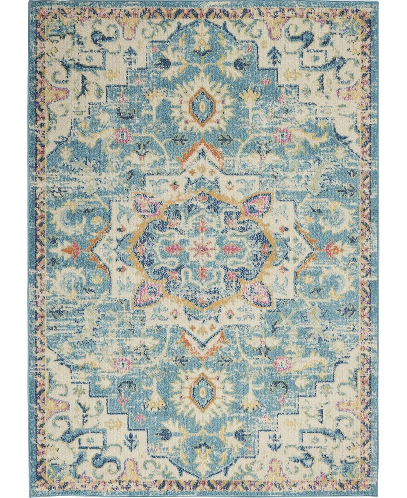 Long Street Looms Zeal ZEA25 Ivory 5'3" x 7'3" Area Rug