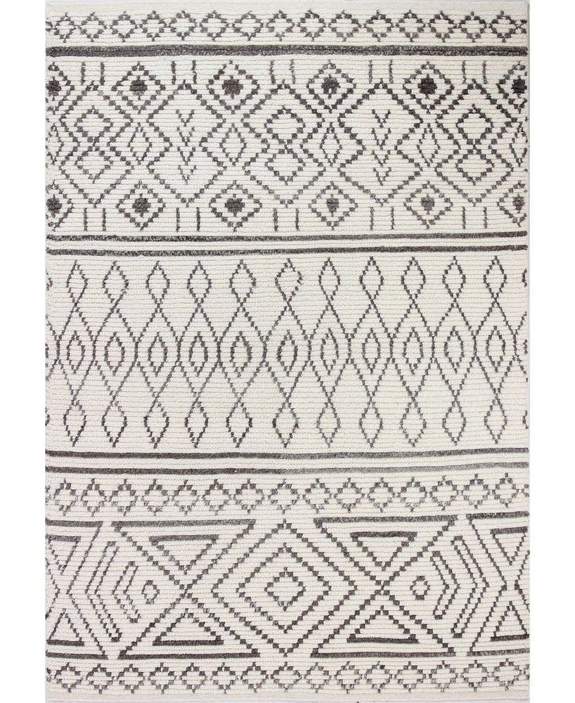 Closeout! Bashian Natural Wool M133 Ivory 3'6" x 5'6" Area Rug