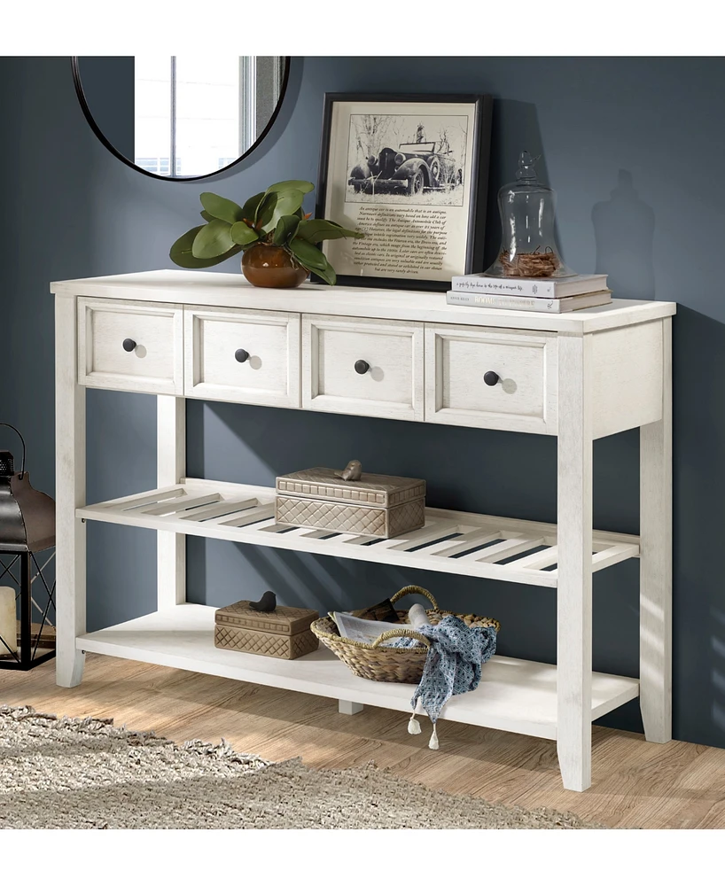 Walker Edison 48" Solid Wood 2-Drawer Buffet