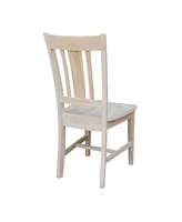 International Concepts San Remo Slat Back Chairs, Set of 2