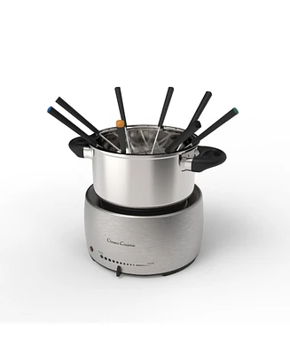 Classic Cuisine Stainless Steel Fondue Pot Set - 10" Forks